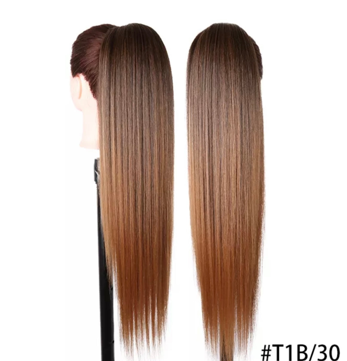 Drawstring yaki straight ponytail